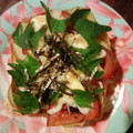 inLondon's cooksnap of when they made トマトと新じゃがの紫蘇レモン和トースト.