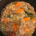 cosumos's cooksnap of when they made 白菜と豚肉だけの中華丼.