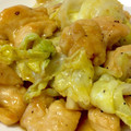 WARA_Be's cooksnap of when they made 鶏むねとキャベツのさっぱりレモン炒め*･.