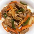 haru cooking's cooksnap of when they made ☆肉野菜炒め丼☆スタミナ丼!男飯!.