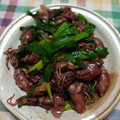hamumo's cooksnap of when they made 簡単！ほたるいかとわけぎのにんにく炒め.
