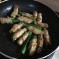 hitman1979's cooksnap of when they made オクラの豚肉巻き.