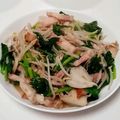 ポニーリボン's cooksnap of when they made ベーコンとほうれん草のバター醤油炒め.