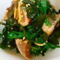 バウンド's cooksnap of when they made 生姜風味♪鮪とワカメと韮の和え物.