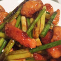 おおかなぼぅ's cooksnap of when they made 鶏皮とにんにくの芽の甘辛炒め.