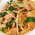 candyｔｏｙ's cooksnap of when they made ぴりうま！鶏肉と水菜のわさび醤油パスタ.
