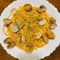 卓球人's cooksnap of when they made あさりとしめじのバター醤油パスタ.