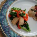 melmarilyn's cooksnap of when they made 菜の花とホタテの白ワインソテー.