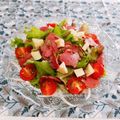 Satoco❋'s cooksnap of when they made 包丁不要パストラミビーフのかさ増しサラダ.