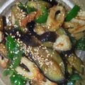 numappy☆'s cooksnap of when they made 茄子と竹輪とピーマンの胡麻味噌炒め.