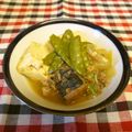 龍青空ママ's cooksnap of when they made スピーディ♬鯖缶と焼豆腐の煮物☆.