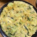 makochip's cooksnap of when they made 春キャベツ、葱、シラスのチヂミ.
