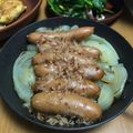 クロ８５'s cooksnap of when they made 新玉ねぎとシャウエッセンのおかかバター.