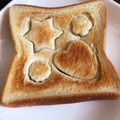 chocoraママ's cooksnap of when they made こどもの朝食に＊簡単★型抜きトースト♪.