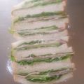 チコリママ's cooksnap of when they made サンチュとハムのサンドイッチ.