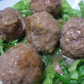 どんころ's cooksnap of when they made 簡単うまっ！えのきとネギの和風肉団子♪.