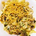 鈴子☆'s cooksnap of when they made 余った餃子の具で作る簡単美味中華焼きそば.