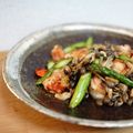 Giant corn's cooksnap of when they made エビとアスパラのガーリックマヨ炒め.