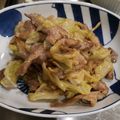 やすらー's cooksnap of when they made 簡単！鶏胸肉とキャベツのオイマヨ炒め♡.