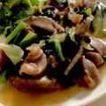 MULA's cooksnap of when they made 砂肝と椎茸と小松菜のにんにく醤油炒め☆.