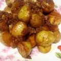 リンダA's cooksnap of when they made <給食の味>揚げじゃがいものそぼろ煮.