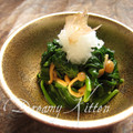dreamy-kitten's cooksnap of when they made ✿ほうれん草のなめたけ和え～みぞれのせ✿.