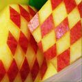 クックGB0G0Z☆'s cooksnap of when they made お弁当に◆ダイヤ柄のりんご.