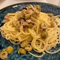 HBR3's cooksnap of when they made グリーンオリーブとシーチキンのパスタ.