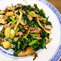 momoco's cooksnap of when they made 春菊と雪国舞茸のバター醤油炒め.