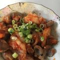 10nmam's cooksnap of when they made 砂肝の塩ニンニク炒めのキムチ和え.