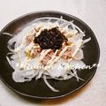 rumin_u's cooksnap of when they made 桃屋♪ちょっと辛いラー油玉ねぎサラダ.