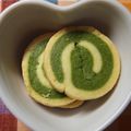 Level１'s cooksnap of when they made 抹茶渦巻きアイスボックスクッキー.