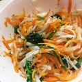 haruyomi's cooksnap of when they made 簡単・彩り三色ナムル.