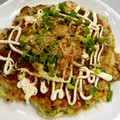 Miyuki（深雪）'s cooksnap of when they made ☺丸くないたこ焼き？簡単タコお好み焼き☺.