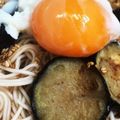 a＊chan's cooksnap of when they made ごま香る♪茄子と温玉のアレンジそうめん.