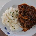 アポチー's cooksnap of when they made 父の日、簡単ビーフストロガノフ.