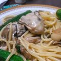 milletury's cooksnap of when they made 牡蠣の旨みたっぷりガーリック醤油パスタ.