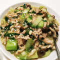 クックE662AA☆'s cooksnap of when they made 簡単おいしい！！小松菜と豚肉のとろみ炒め.