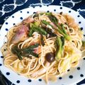 ドラエミ's cooksnap of when they made ほろ苦たまらな〜い♡タラの芽パスタ！.