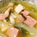 しろくま☆'s cooksnap of when they made SPAMで具だくさん塩スープ.