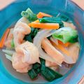 ☆３匹の子ぶた☆'s cooksnap of when they made 素朴です。葉玉ねぎと油揚げの煮びたし.