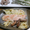 和☆2049's cooksnap of when they made 鮭とキャベツの粒マスマヨ焼き.