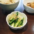 Ｐ子ママ's cooksnap of when they made きゅうりとキャベツの梅・塩昆布漬け.