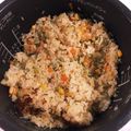 ちゃとにも's cooksnap of when they made バターなし！オリーブ油でエビピラフ風.