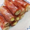 マーたん's cooksnap of when they made ちくわのベーコン巻き。.