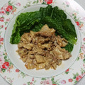 もぐ・ω・くま's cooksnap of when they made 豚肉の辛子マヨ和え。.