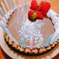 みこママ0426's cooksnap of when they made ☆簡単☆　チョコプリンタルト♬.
