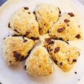 Chikasha's cooksnap of when they made トースターで簡単！チョコバナナスコーン！.
