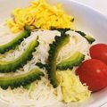 naki1227's cooksnap of when they made ゴーヤと素麺のアレンジ冷やし中華サラダ.