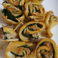 食べるって大事！'s cooksnap of when they made くるくる♪油揚げの豚肉大葉巻き.